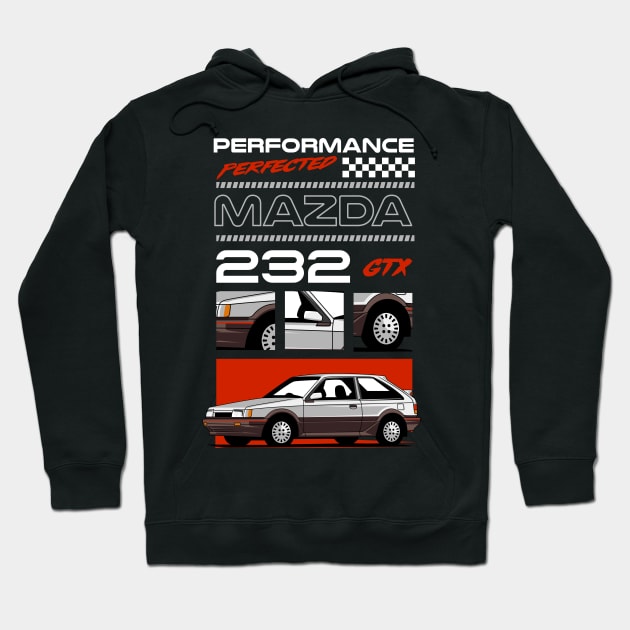 Mazda 323 GTX Perfect Performance Hoodie by Harrisaputra